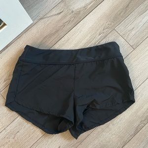 Black swim shorts